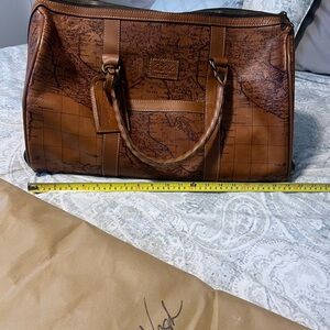 Patricia Nash Brown Leather Travel Bag